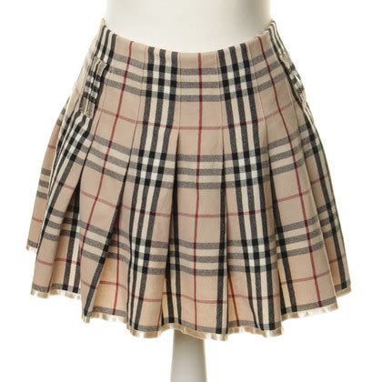 burberry golf yellow plaid skirt|vintage burberry pleated skirt.